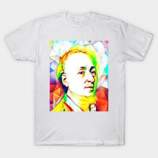 Denis Diderot Colourful Portrait | Denis Diderot Artwork 11 T-Shirt